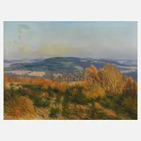 Albin Schlehahn, "Herbst bei Röttis", 1931, Öl auf Leinwand