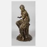 Henry Étienne Dumaige, "Suzanne surprise au bain", 1874, Bronze