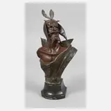 Giuseppe Alessandro Moretti, Büste Mephisto, 1895, federbesetzter