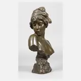 Büste "Manon" by Emmanuel Villanis, Bronze, sold Aug 2022