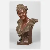 Georges Van der Straeten, Büste Columbine, Bronzes