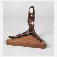 "Sich dehnende Ballerina" by Kelsey Sterett-Gitting, Bronze, sold Aug 2022