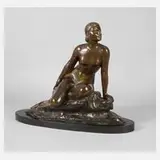 Ugo Cipriani, sitzender Damenakt, Bronze