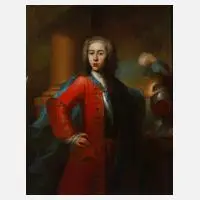 Prinzenportrait, Barock, Federzier