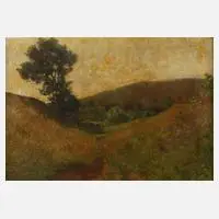 "Wiesenstudie ..." by Prof. Karl Albert von Baur, Öl auf Leinwand, sold Mar 2022