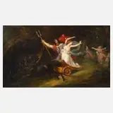 Leopold Schauer, Raub der Proserpina, Öl auf Sperrholz
