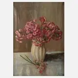 Else von Beck, Rosa Primeln, 1916, Öl auf Leinwand