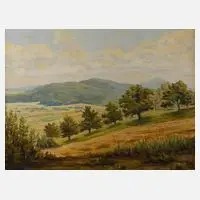 Taunuslandschaft by Fritz Best-Cronberg, 1961, Öl auf Malplatte, sold Mar 2022
