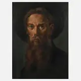 Anton Bischof, Männerportrait, 1942, Öl auf Karton