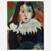 Claude Dené, Junger Clown, Acryl auf Leinwand