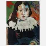 Claude Dené, Junger Clown, Acryl auf Leinwand