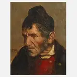 Adolf Frey-Moock, Männerportrait, Öl auf Leinwand