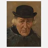 Adolf Frey-Moock, Frauenportrait, Öl auf Leinwand
