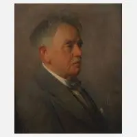 Carl Hansen, "Der bedeutende Pianist ...", Öl auf Leinwand