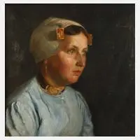 Horwitz, Mädchenportrait, Öl auf Leinwand