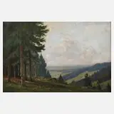 J. Metzler, Partie im Mittelgebirge, Öl auf Leinwand