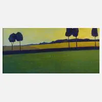 Alex Onstein, Sommerlandschaft, Öl auf Leinwand
