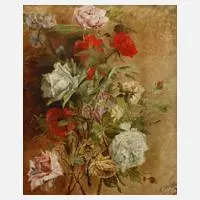 Louis Pivot, Gartenblumen, 1915, Öl auf Pappe