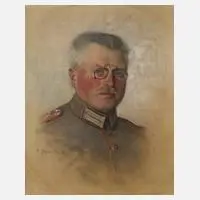 Adolf Schmidlin, Soldatenbildnis, Öl auf Leinwand