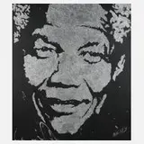 Erik Black Painting, Nelson Mandela