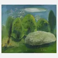 Josef Blaha, Im Park, Ölfarben
