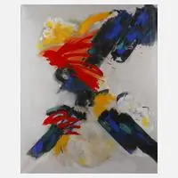 Farbkomposition by Isabell Schardt, Acryl und Sand auf Leinwand und Keilrahmen, sold Mar 2022
