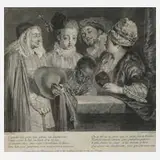 Henri S. Thomassin, Akteure der Comedie Francaise, Kupferstich