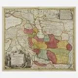 Kupferstichkarte Persien by Johann Baptist Homann, Kupferstich, sold Mar 2022