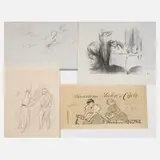 Jean-Louis Forain, Graphik und Zeichnungen, Lithographien