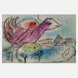 "La baie" by Marc Chagall, Farblithographie, sold Mar 2022