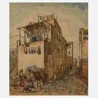 Konstantin Gorbatov, In Anacapri, aquarellierte
