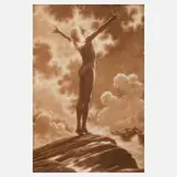 Prof. Hugo Höppener alias "Fidus", "Lichtgebet", 1930, Heliogravüre
