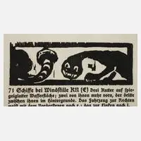 Prof. Emil Nolde, Zwei Fabeltiere