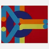 Prof. Hans Nagel, "B1", Farbsiebdruck