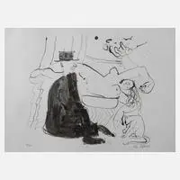 Armin Müller-Stahl, "Traum des Marinelli I", Lithographie auf Bütten