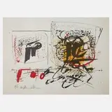 Hans Staudacher, Informelle Komposition, Farblithographie