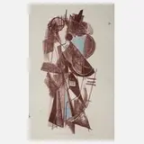 John von Wicht, "Improvisation blue-brown"