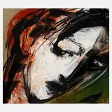 Catalina Braun, Frauenportrait, Acryl