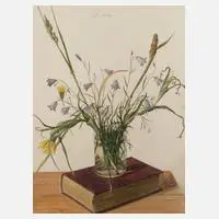 Erich Lindenau, Wiesenblumen, 1948, Aquarell