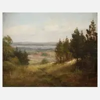 Herbert Röder, "Vogtland bei Schöneck", Öl auf Malplatte