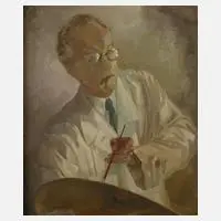 Arthur Wirth, "Selbstbildnis", Öl auf Leinwand