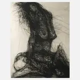 Mechthild Mansel, Frauenakte, 1994, Radierung mit schönem Plattenton