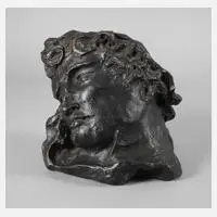 Claude Mary, Jüngling im Profil, Bronze