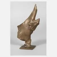 Gotthelf Schlotter, abstrakte Skulptur, 1922, Bronze