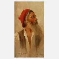 Bernhard Hay, "Francesco", Öl auf leinenkaschierter Pappe