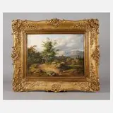 Philipp Heinel, Sommerliche Gebirgslandschaft, 1831, Öl auf Leinwand