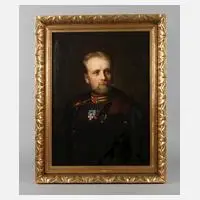 Ludwig Horst, Offiziersportrait, 1875, Öl auf Leinwand