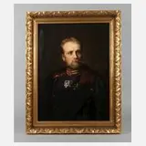 Ludwig Horst, Offiziersportrait, 1875, Öl auf Leinwand