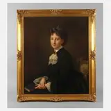Antonie Volkmar, Damenportrait, 1871, Öl auf Leinwand