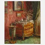 Elly Abeking, Lichtes Interieur, Öl auf Leinwand